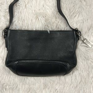 Small Zippered Black Coach Bag